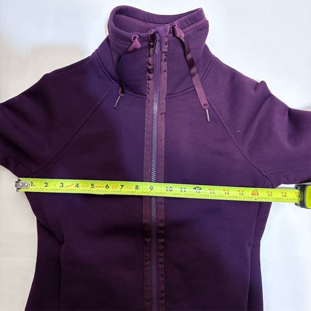 Lululemon Womens Purple Zip Up Fleece Jacket Size 4 - Picture 6 of 9